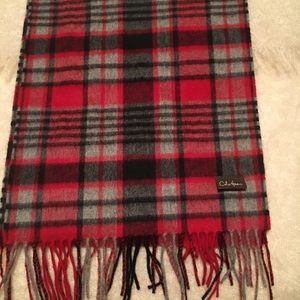 Mens Cole Haan cashmere hat and scarf set